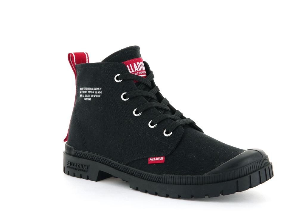 Botas Palladium PAMPA SP20 DARE Mujer Negras | Costa Rica-80274